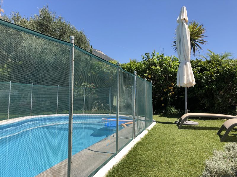 Wide View of Mesh Pool Fences